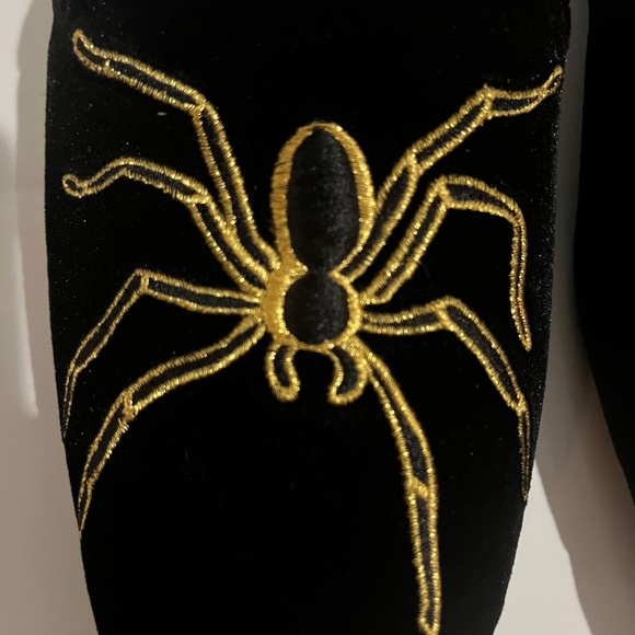 Black and Gold Spider Slippers/ Mules Trafaluc - Picture 2 of 14
